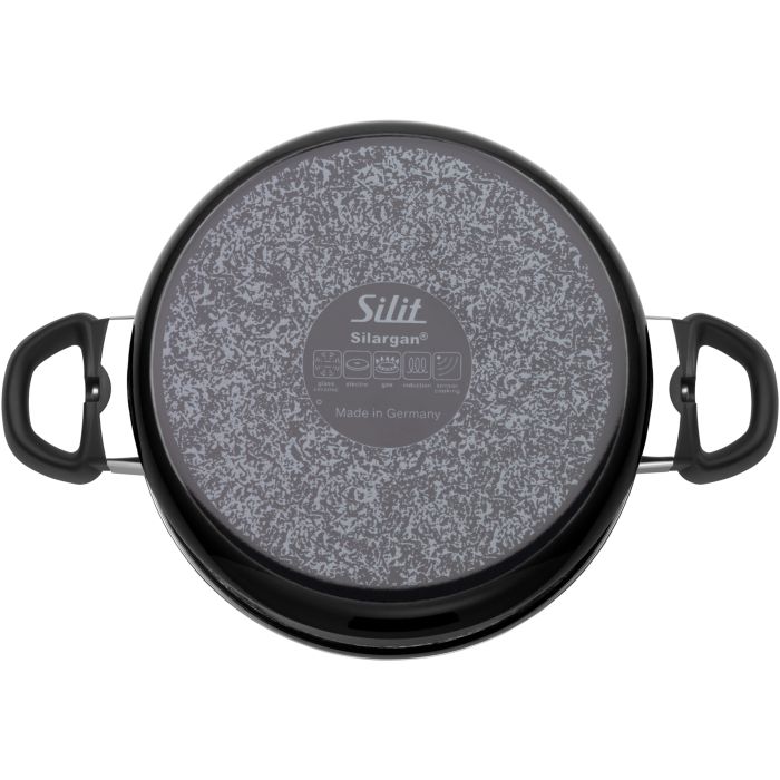 Silit Silargan Modesto Line Soup Pot 24cm with lid, Black