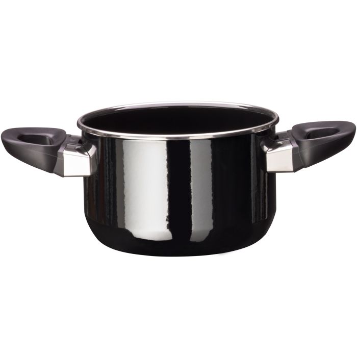 Silit Silargan Modesto Line Soup Pot 16cm with lid, Black