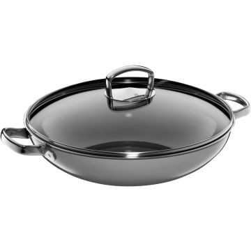 WMF Fusiontec Wok 36cm Platinum w. lid